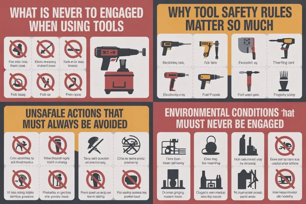 What Is Never to Be Engaged When Using Tools