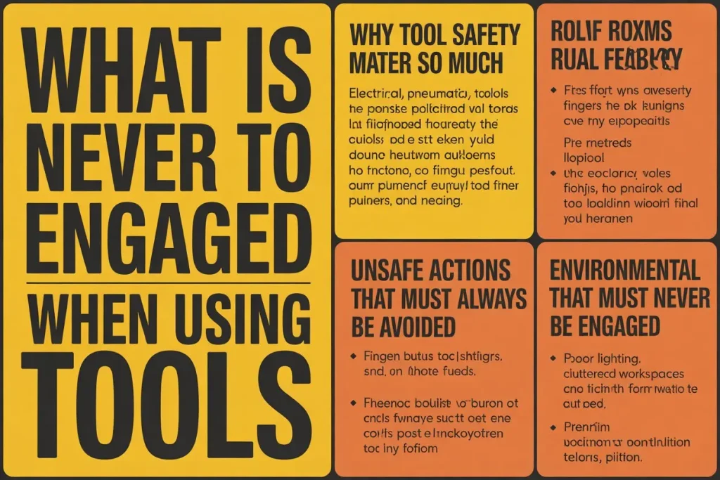 What Is Never to Be Engaged When Using Tools