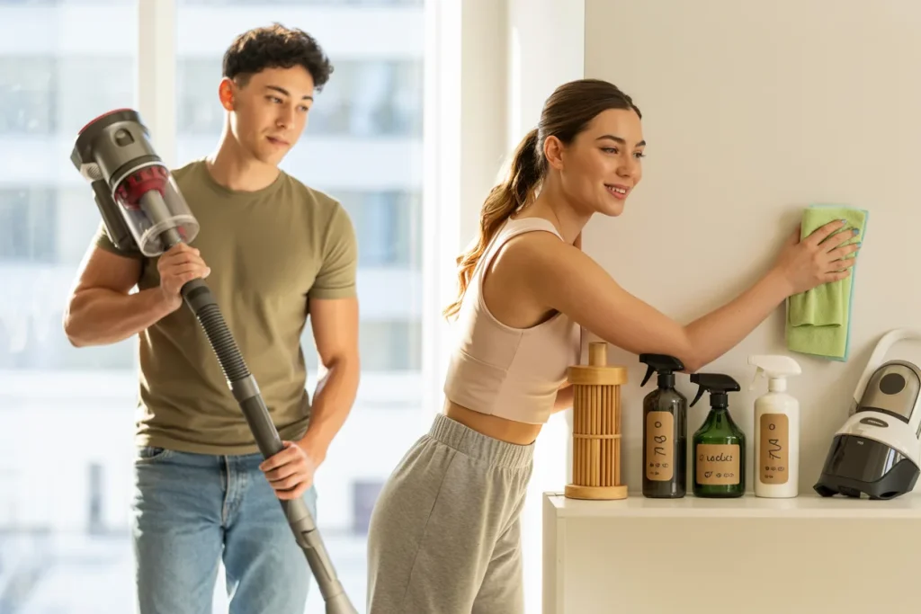 What cleaning tools are best for cleaning a home
