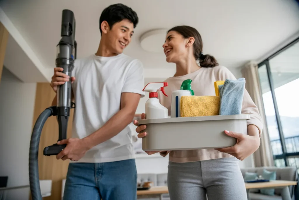 What cleaning tools are best for cleaning a home