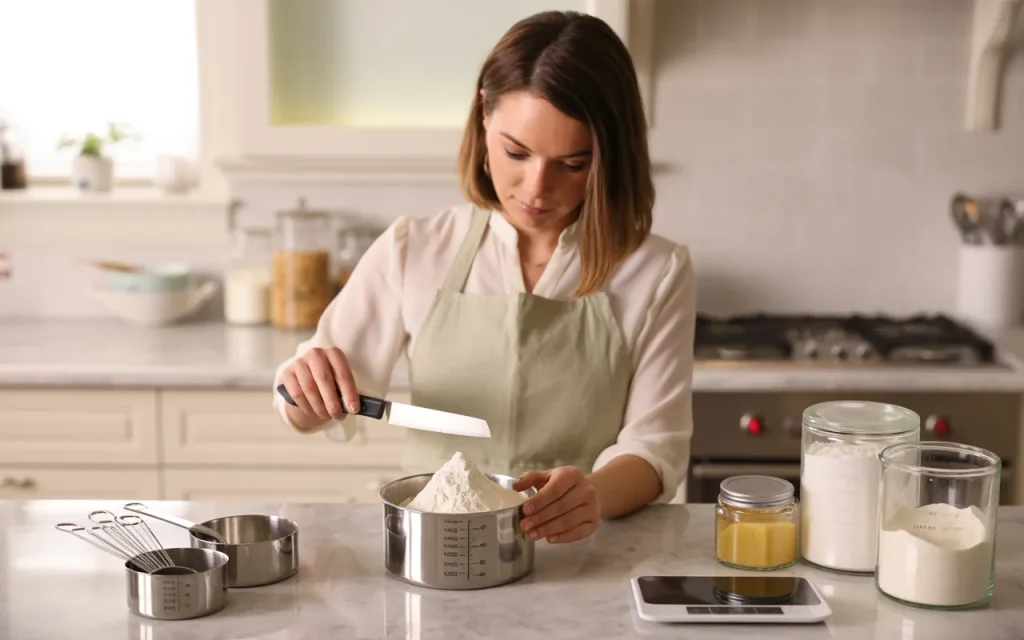 How to measure dry ingredients