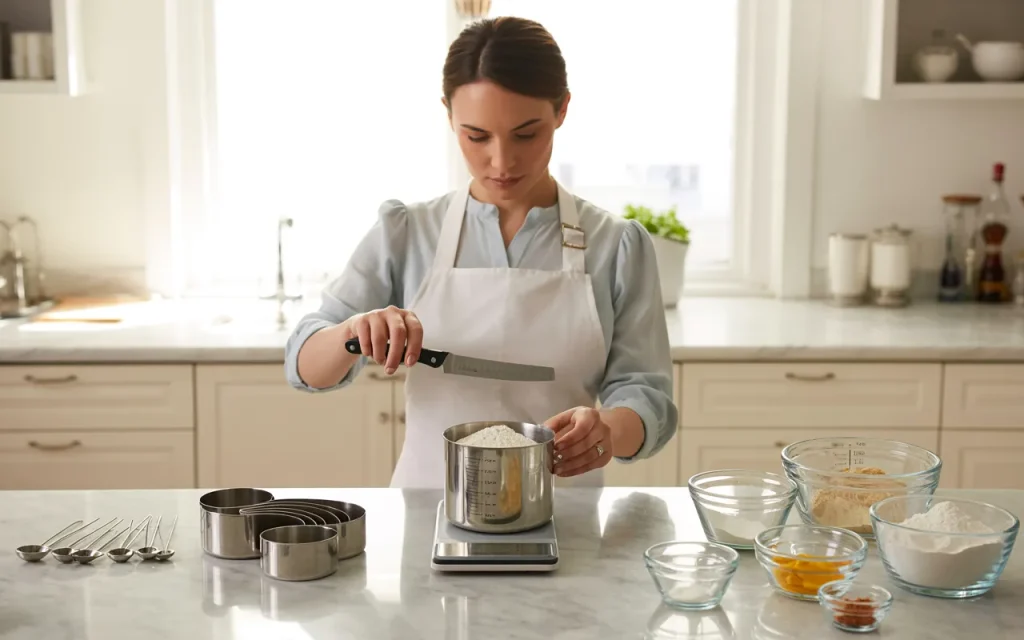 How to measure dry ingredients