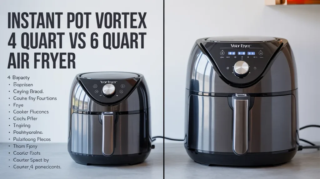 Instant Pot Vortex 4 Quart Vs 6 Quart Air Fryer
