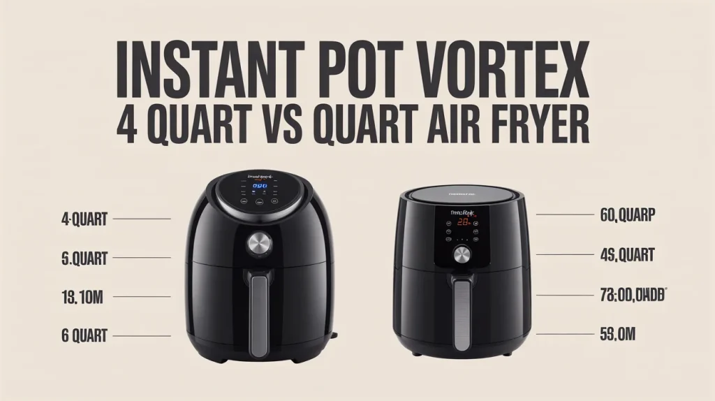 Instant Pot Vortex 4 Quart Vs 6 Quart Air Fryer