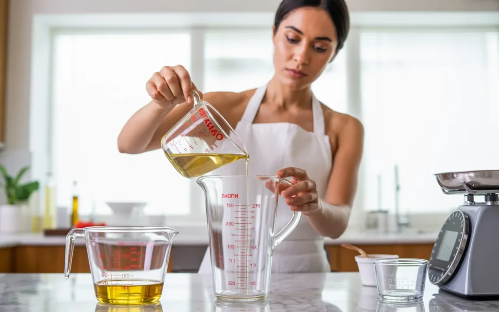 How to measure liquid ingredients