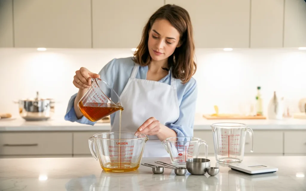 How to measure liquid ingredients
