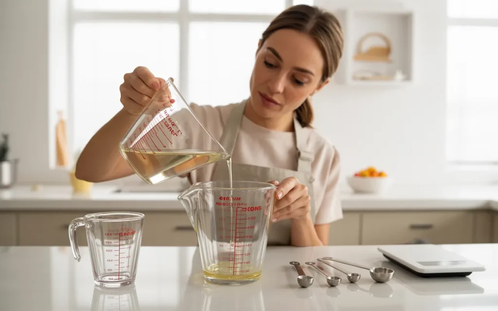 How to measure liquid ingredients