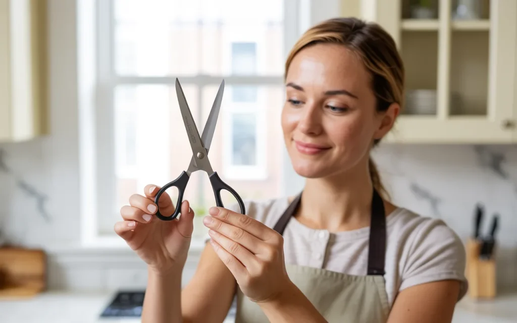 How to sharpen scissors for kitchen