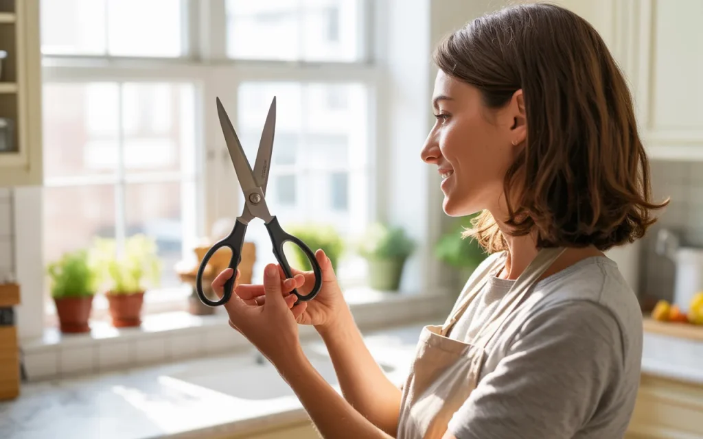How to sharpen scissors for kitchen